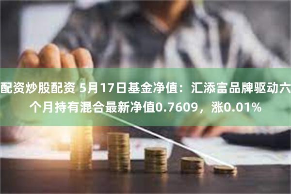 配资炒股配资 5月17日基金净值：汇添富品牌驱动六个月持有混合最新净值0.7609，涨0.01%