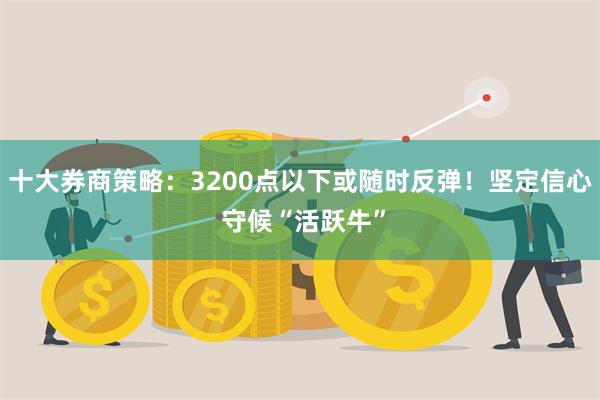 十大券商策略：3200点以下或随时反弹！坚定信心 守候“活跃牛”