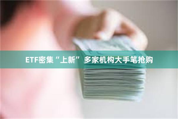 ETF密集“上新” 多家机构大手笔抢购