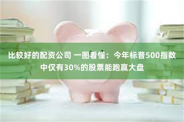 比较好的配资公司 一图看懂：今年标普500指数中仅有30%的股票能跑赢大盘